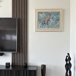 Laura Regan Signed Limited Edition Print 109/600 Framed Leopard Wildlife COA
